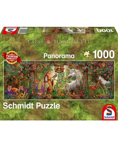 Puzzle panoramic Schmidt de 1000 pese - Padurea magica, Ciro Marchetti - 1