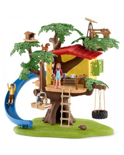 Set figurine Schleich Farm World - Casuta de lemn - 1