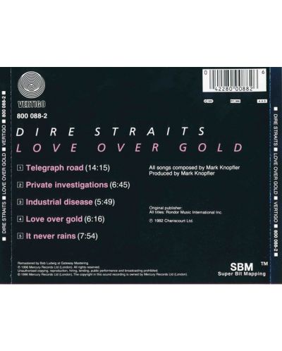 Dire Straits - Love Over Gold (CD) - 2