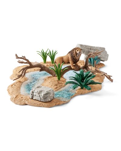 Set de accesorii Schleich Wild Life - Lake in the Savannah | Ozone.ro