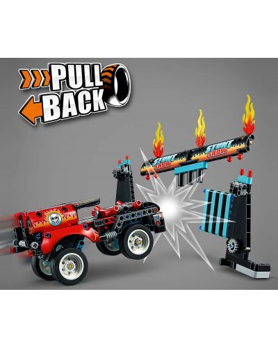 Constructor Lego Technic - Camion si motocicleta pentru cascadorii (42106) - 10
