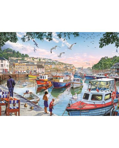Puzzle Art Puzzle de 1000 piese - Micul pescar in port, Arthuro Zarraga - 2