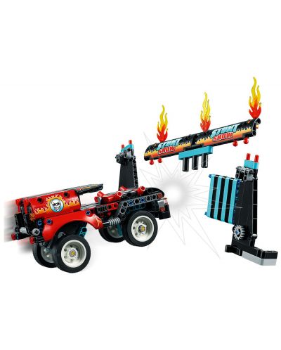 Constructor Lego Technic - Camion si motocicleta pentru cascadorii (42106) - 8