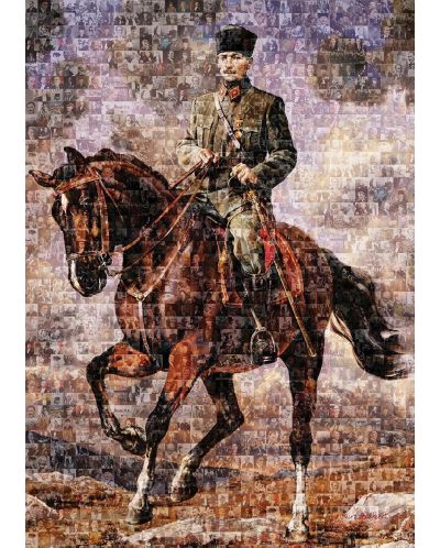 Puzzle Art Puzzle de 1000 piese - Mustafa Kemal cu calul sau Sakarya - 2