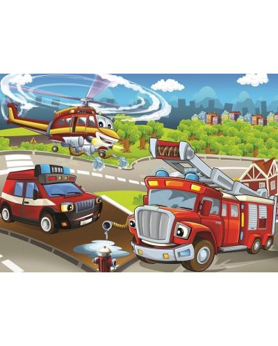 Puzzle Art Puzzle 2 x 100 - Politia si Pompierii - 3