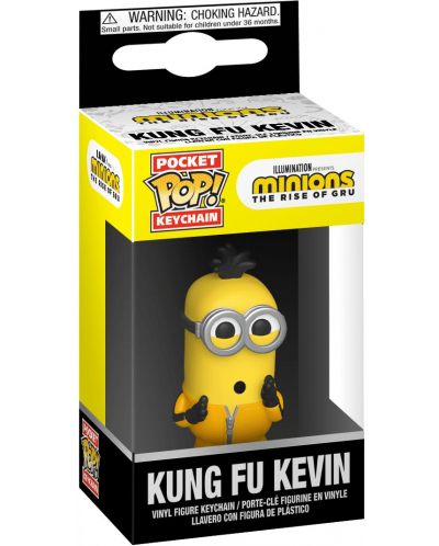Breloc Funko Pocket POP! Minions The Rise of Gru - Kung Fu Kevin Keychain - 2