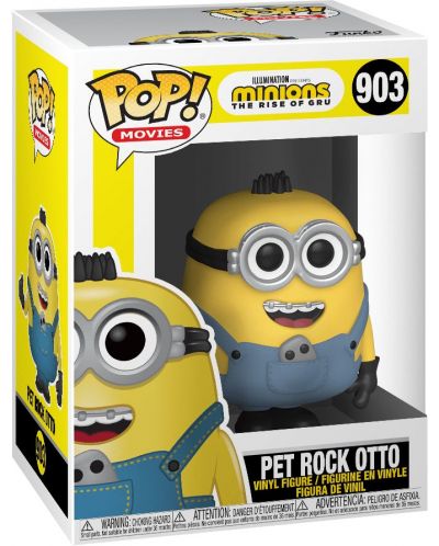 Figurina Funko POP! Movies: Minions The Rise of Gru - Pet Rock Otto, #903 - 2