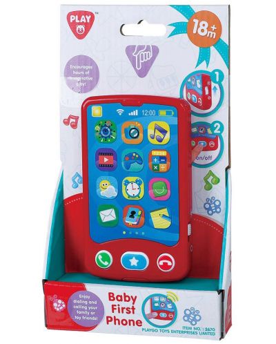 Jucarie pentru copii PlayGo - Telefon cu sunete - 1