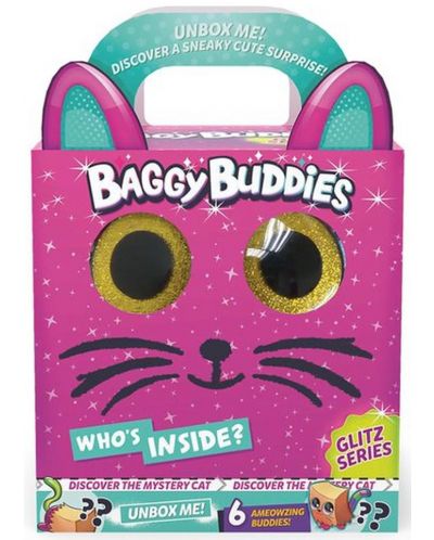 Jucarie de plus surpriza Baggiy Buddies - Pisica XL, sortiment - 1