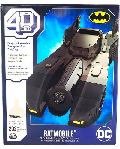 Puzzle 4D Spin Master 202 piese - DC Comics: Retro Batmobile  - 6