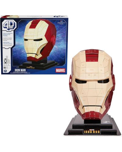 Spin Master 4D Puzzle de 96 de piese - Marvel: Casca Iron Man - 2