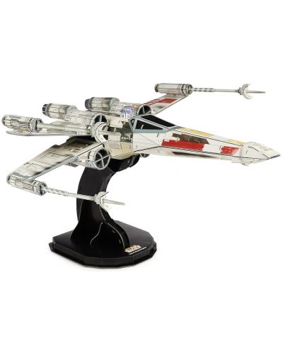 Puzzle 4D Spin Master 160 de piese - Războiul Stelelor: T-65 X-Wing Starfighter  - 1