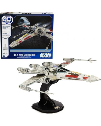 Puzzle 4D Spin Master 160 de piese - Războiul Stelelor: T-65 X-Wing Starfighter  - 2