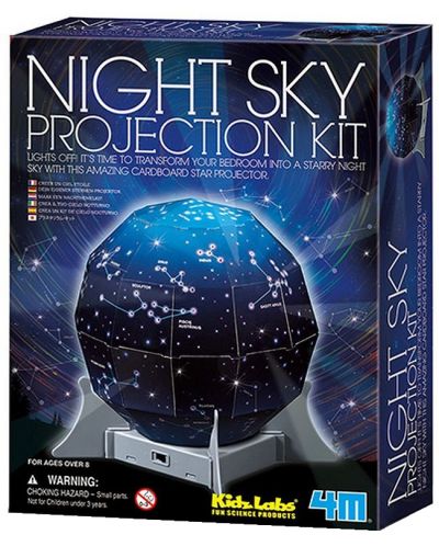 Set de creatie 4M KidzLabs - Kit de proectie, cerul noaptea - 1