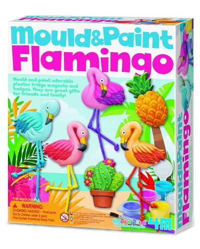 Set creativ 4M Mould And Paint - Formă și culoare, Flamingo - 1