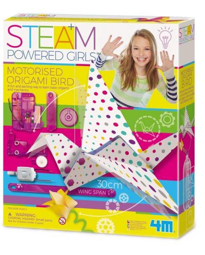 Set Origami 4M Steam Powered Girls - Pasăre cu motor - 1