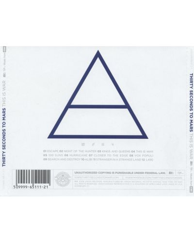 30 Seconds To MARS - This Is war (CD) - 2