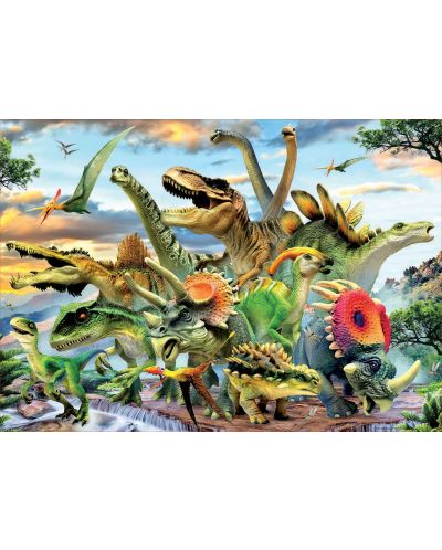 Puzzle Educa de 500 piese - Dinozauri - 2