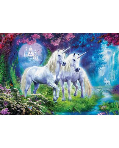 Puzzle Educa de 500 piese - Unicorni in padure - 2