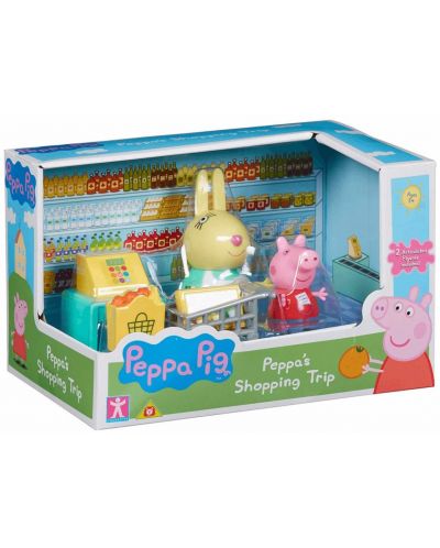 Set figurine Peppa Pig - Supermarket, cu 2 figurine - 3