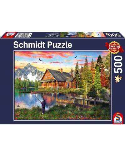 Puzzle Schmidt de 500 piese - Fishing At The Lake - 1