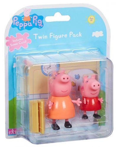 Set de figurine Peppa Pig - 2 figurine cu decor, asortiment - 5
