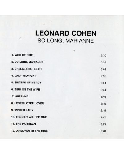 Leonard Cohen - So LONG, MARIANNE (CD) - 2