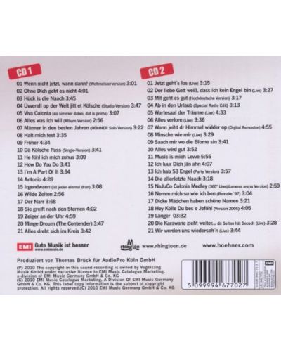 Hohner - Wenn nicht jetzt, wann dann - die gro?ten Hits und schonsten Balladen (2 CD) - 2