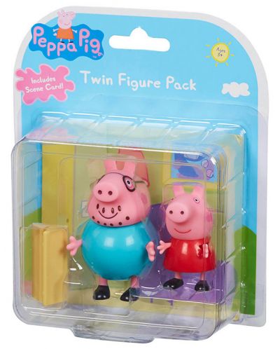 Set de figurine Peppa Pig - 2 figurine cu decor, asortiment - 1