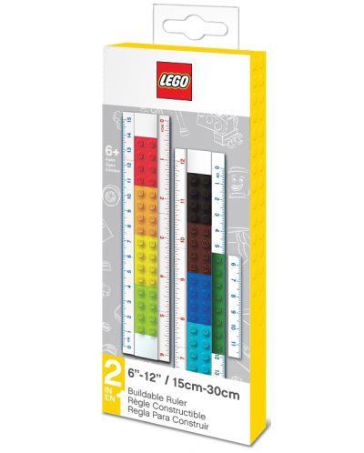 Rigla Lego - 15 cm si 30 cm, asamblabila - 1