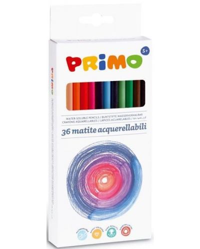 Creioane acuarele Primo - 36 de culori, triunghiulare - 1