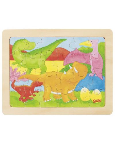 Puzzle din lemn Goki - 1000 culori, sortiment - 6