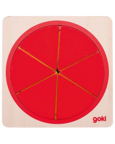 Puzzle din lemn Goki - Cerc - 2