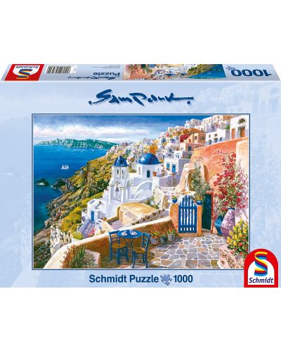 Puzzle Schmidt de 1000 piese - Vedere in Santorini, Sa Park - 1