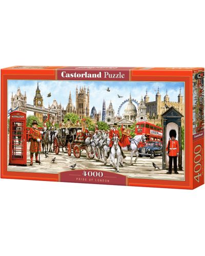 Puzzle panoramic Castorland de 4000 piese - Mandria Londrei, Richard Macneil - 1