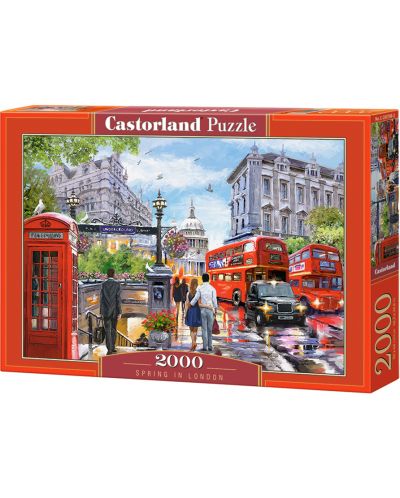 Puzzle Castorland de 2000 piese - Primavara la Londra - 1