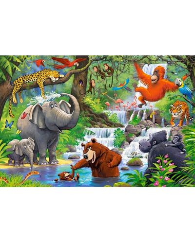 Puzzle Castorland de 40 XXL piese - Animale in jungla - 2