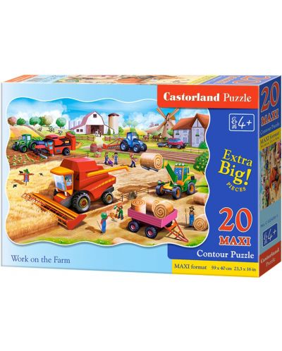 Puzzle Castorland de 20 XXL piese - Munca la ferma - 1