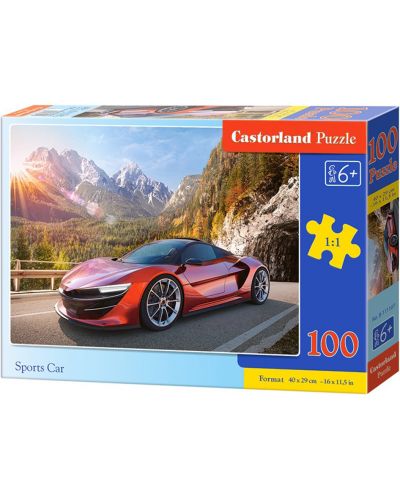 Puzzle Castorland de 100 piese - Masina sport - 1