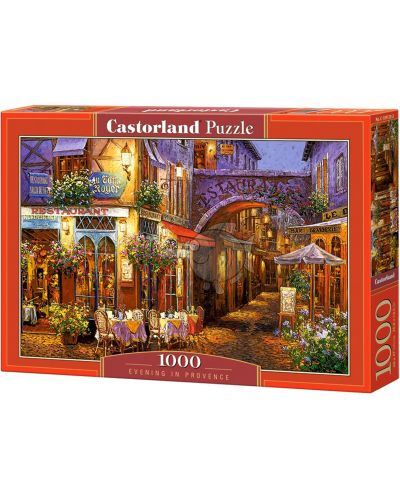 Puzzle Castorland de 1000 piese -  Seara in Provence, Viktor Shvaiko - 1