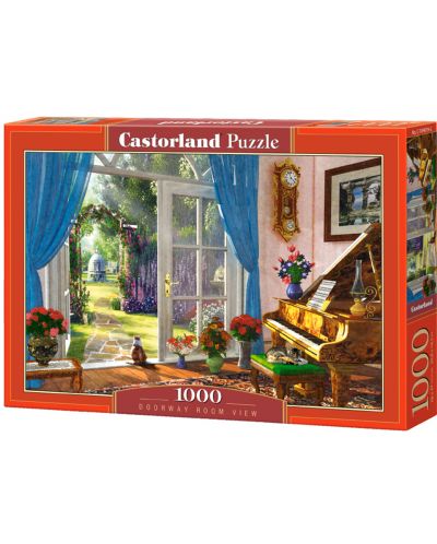 Puzzle Castorland de 1000 piese - Vedere a camerei cu usa, Dominic Davison - 1