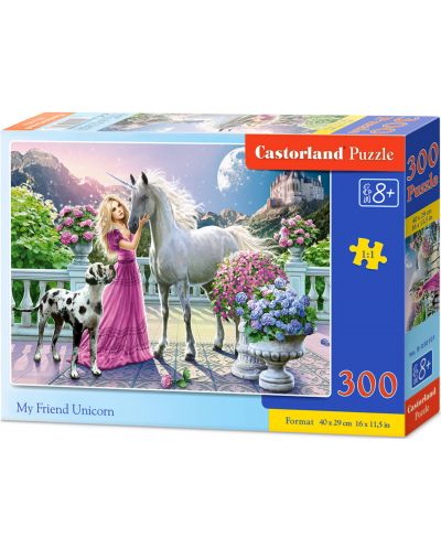 Puzzle Castorland de 300 piese - Prietenul meu unicorn - 1