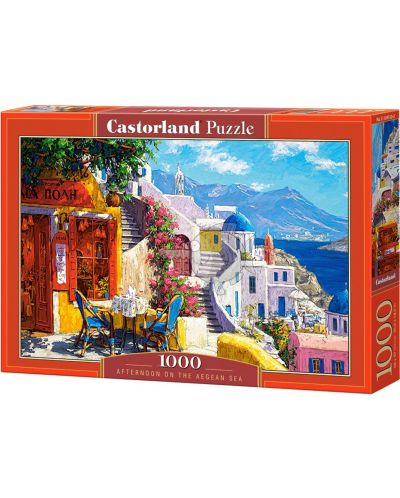 Puzzle Castorland de 1000 piese - O dupa amiaza in Marea Egee - 1