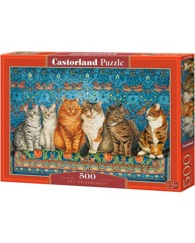 Puzzle Castorland de 500 piese - Cat Aristocracy - 1