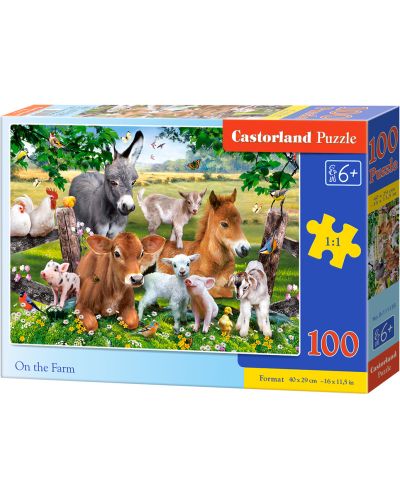 Puzzle Castorland de 100 piese - La ferma - 1