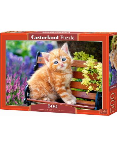 Puzzle Castorland de 500 piese -Pisoi roscat - 1