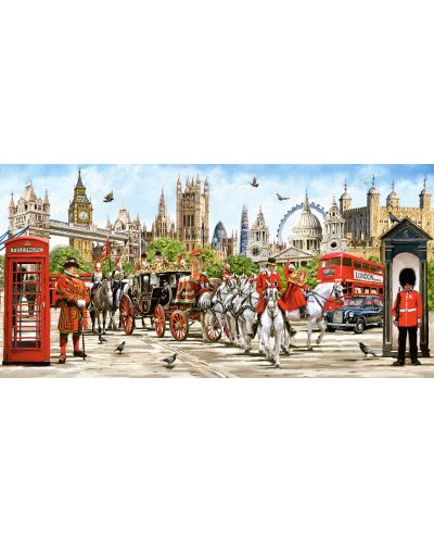 Puzzle panoramic Castorland de 4000 piese - Mandria Londrei, Richard Macneil - 2