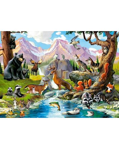 Puzzle Castorland de 70 piese - Animale  de padure - 2