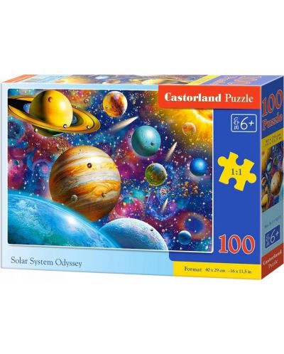 Puzzle Castorland de 100 piese - Odiseea Sistemului Solar - 1