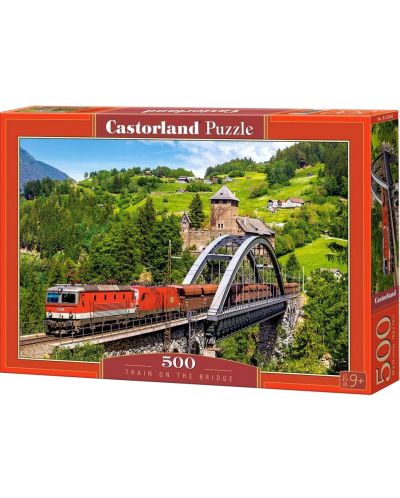 Puzzle Castorland de 500 piese - Tren pe pod - 1